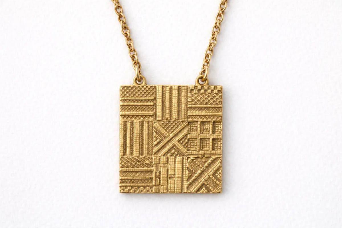 Kente Pendant, Large