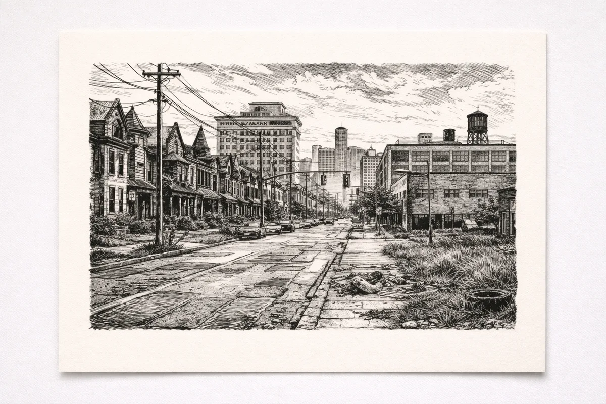 Cass Corridor, Looking North