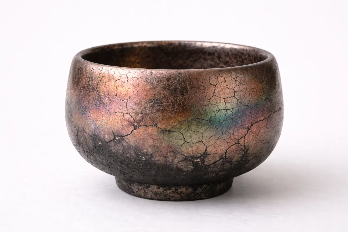 Raku Tea Bowl, Copper